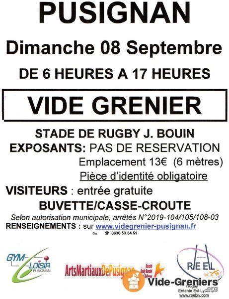 Vide-Greniers.org affiche dj notre vide grenier de septembre 2019 !